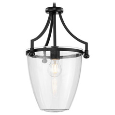 Progress Lighting Parkhurst 1-Light Matte Black Mini Pendant