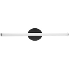 LED Linear Vanity from the Phase 3 Led Collection in Matte Black Finish