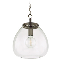 Mitzi Tara Large Terracotta Brown Glass Pendant