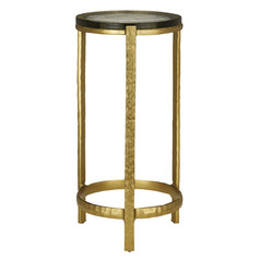 Currey and Company Acea Gold & Clear Coffee & End Table