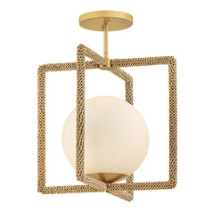 Hinkley Keona Deluxe Gold LED Semi-Flushmount Light