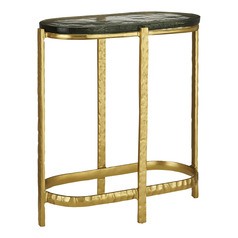 Currey and Company Acea Gold & Clear Coffee & End Table