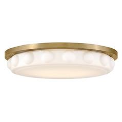 Hinkley Zoey Lacquered Brass LED Flushmount Light