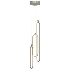 Afx Lighting Sienna Painted Nickel LED Multi-Light Pendant