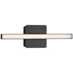 Progress Lighting Replay 2-Light Matte Black LED Vanity Light
