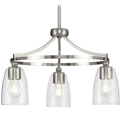 Progress Lighting Elara 4-Light Brushed Nickel Chandelier