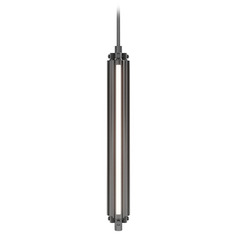 Modern Forms Trice Antique Nickel LED Mini-Pendant Light with Cylindrical Shade