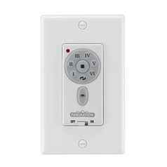 6-Speed DC Reversible Fan & Light Wall Control by Fanimation Fans