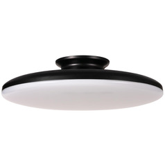 Afx Lighting Skye Black LED Semi-Flushmount Light