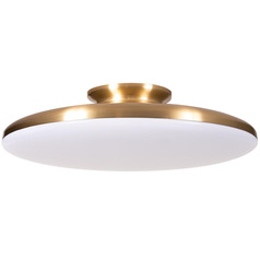 Afx Lighting Skye Satin Brass LED Semi-Flushmount Light
