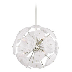 Mitzi Juliet Polished Nickel 6-Light Chandelier