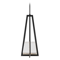 Modern Forms Karie Black LED Mini-Pendant Light with Square Shade