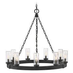 Hinkley Sawyer Black LED Outdoor Chandelier