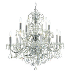 Crystorama Lighting Imperial Polished Chrome Crystal Chandelier