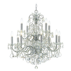 Crystorama Lighting Imperial Polished Chrome Crystal Chandelier