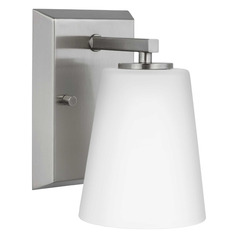 Progress Lighting Vertex Brushed Nickel Sconce