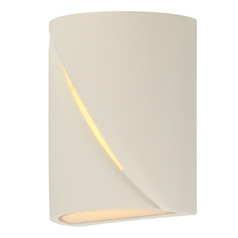 Et2 Puff Chaulk White LED Outdoor Wall Light