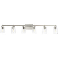 Progress Lighting Adley 6-Light Brushed Nickel Vanity Light