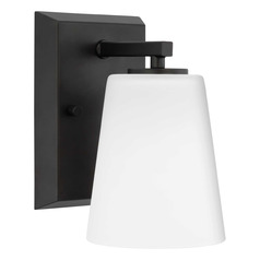Progress Lighting Vertex Matte Black Sconce