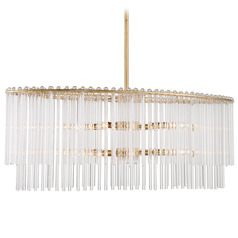 Crystorama Lighting Bleecker Antique Gold Chandelier