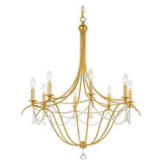 Crystorama Lighting Metro Antique Gold Chandelier
