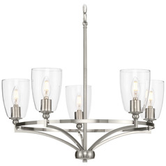 Progress Lighting Elara 5-Light Brushed Nickel Chandelier