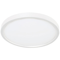 Afx Lighting Edge Round White LED Flushmount Light