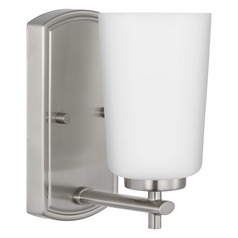 Progress Lighting Adley Brushed Nickel Sconce