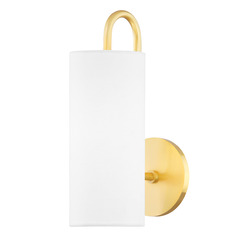 Mitzi Hudson Aged Brass Single Light Wall Sconce