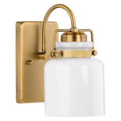 Progress Lighting Fessler Vintage Brass Sconce
