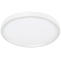 Afx Lighting Edge Round White LED Flushmount Light