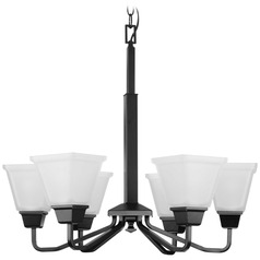 Progress Lighting Elara 5-Light Matte Black Chandelier