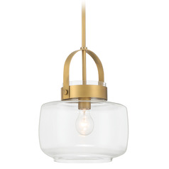 Minka Lavery Wickglow Legacy Brass Pendant Light with Drum Shade