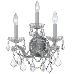 Crystorama Lighting Maria Theresa Polished Chrome Sconce