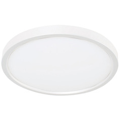 Afx Lighting Edge Round White LED Flushmount Light