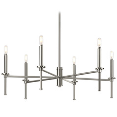 Progress Lighting Elara 4-Light Brushed Nickel Chandelier