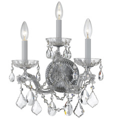 Crystorama Lighting Maria Theresa Polished Chrome Sconce