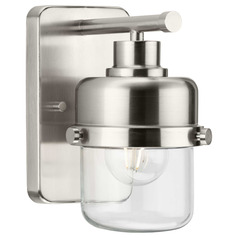 Progress Lighting Beckner Brushed Nickel Sconce