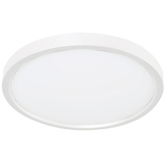 Afx Lighting Edge Round White LED Flushmount Light