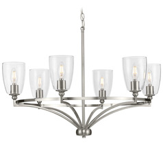 Progress Lighting Elara 5-Light Brushed Nickel Chandelier