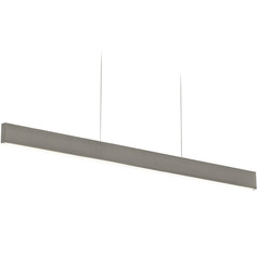 Afx Lighting Stealth Satin Nickel LED Island Light with Rectangle Shade