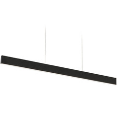 Afx Lighting Stealth Black LED Island Light with Rectangle Shade