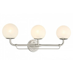 Minka Lavery Rolando Hidalgo Whitehall Brushed Nickel Bathroom Light