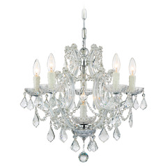 Crystorama Lighting Maria Theresa Polished Chrome Crystal Chandelier