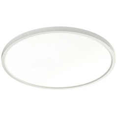 Afx Lighting Edge Round Large White LED Flushmount Light