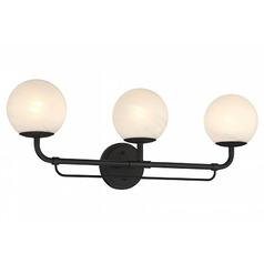 Minka Lavery Rolando Hidalgo Whitehall Dark Matte Black Bathroom Light
