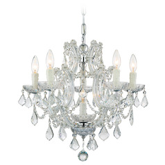 Crystorama Lighting Maria Theresa Polished Chrome Crystal Chandelier