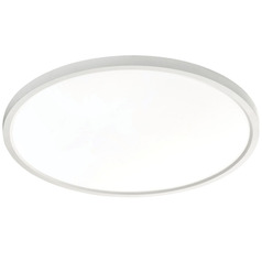 Afx Lighting Edge Round Large White LED Flushmount Light