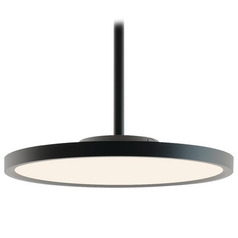 Afx Lighting Edge Round Large Black LED Pendant Light