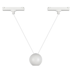 Kuzco Lighting Faria Double White LED Mini-Pendant Light with Globe Shade